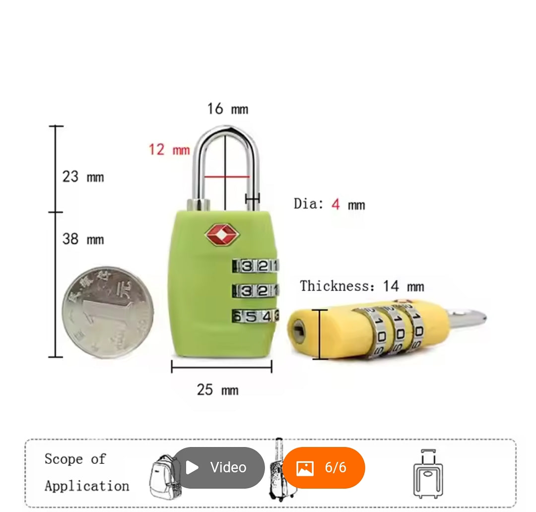 Travel Luggage Lock TSA